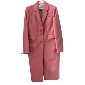 Long blazer coat in pink